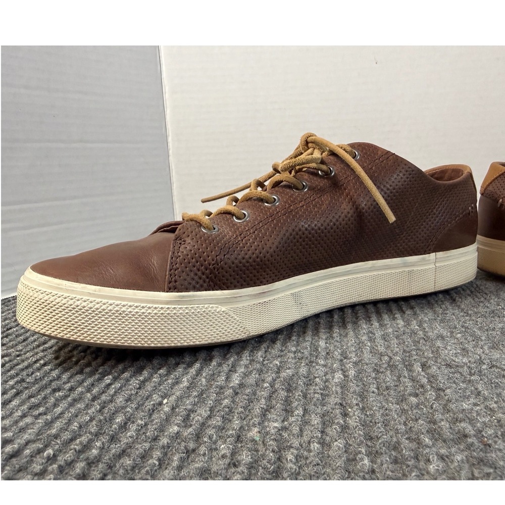 Sperry Mens PlushWave Perforated Leather Sneakers Brown STS22188 Low Top 10 - Picture 3 of 8